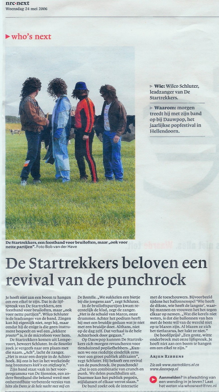 De Startrekkers in NRC Next 24 mei 2006